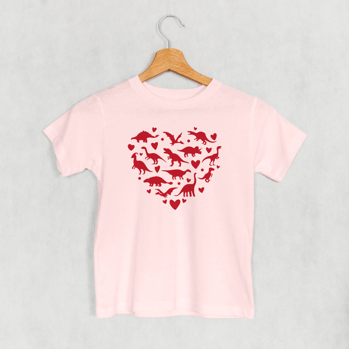 Dinosaur Red Heart (Kids) Ivy + Cloth