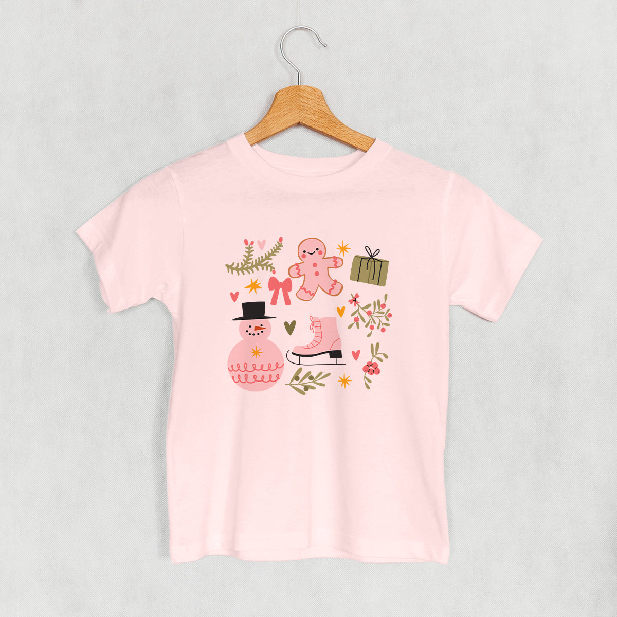 Pink Christmas Doodles (Kids) Ivy + Cloth