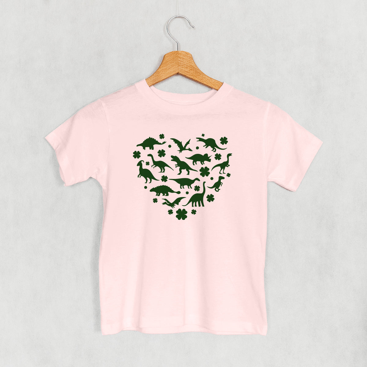 Clovers + Dinosaurs Heart (Kids) Ivy + Cloth