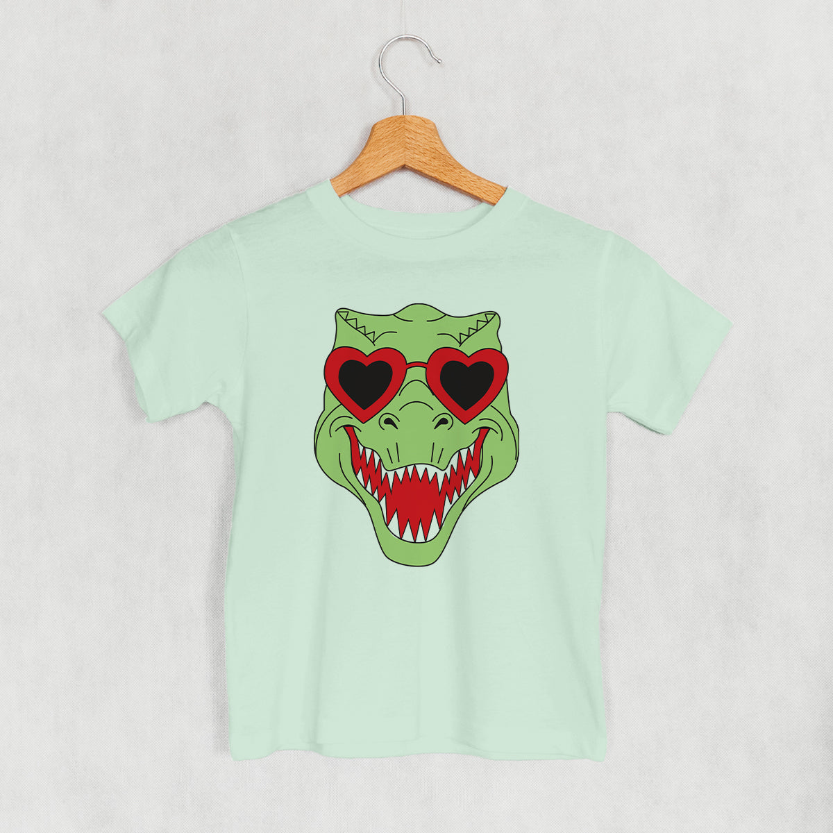 Dino Heart Glasses (Green) (Kids) Ivy + Cloth