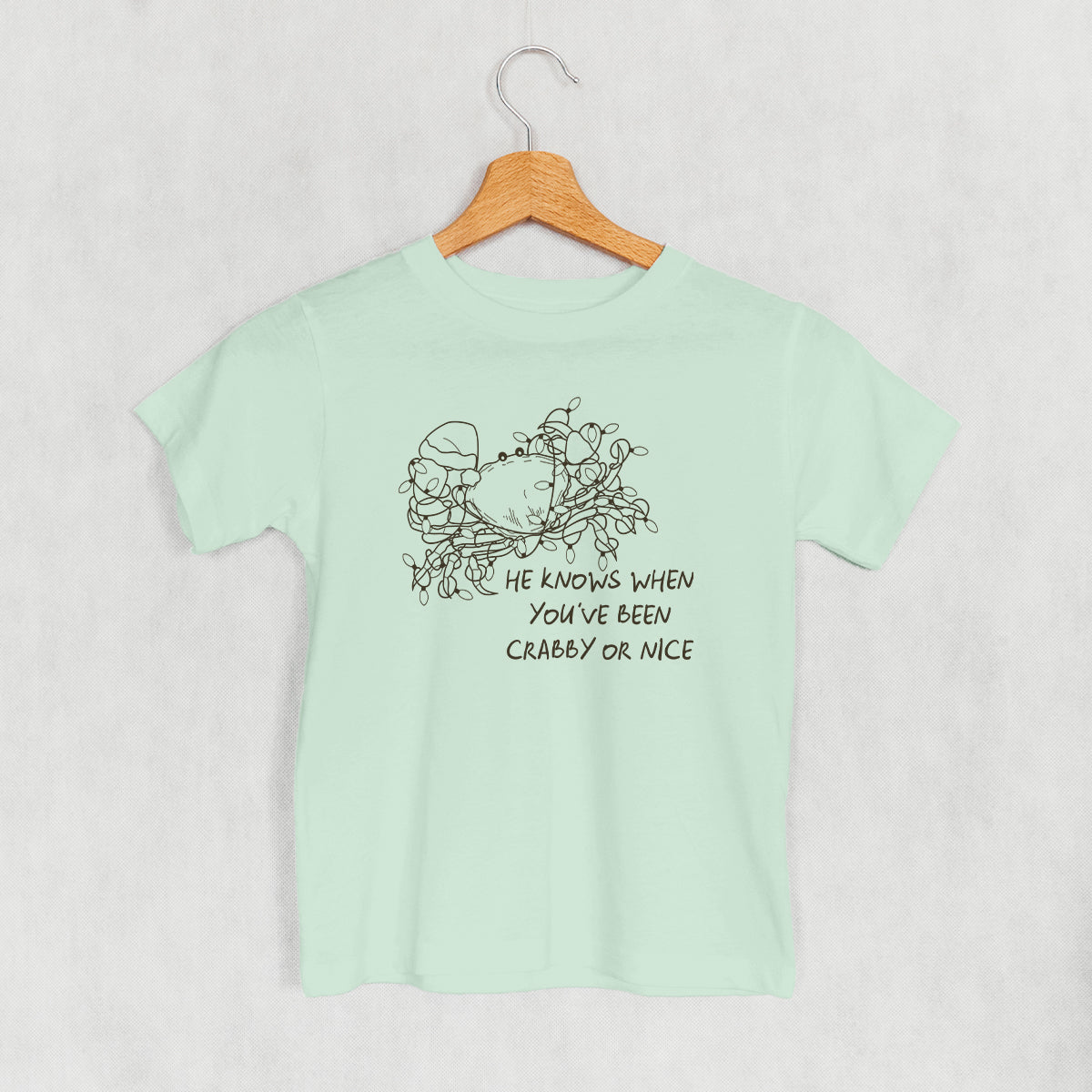 He Knows When You've Been Crabby Or Nice (Kids) Ivy + Cloth