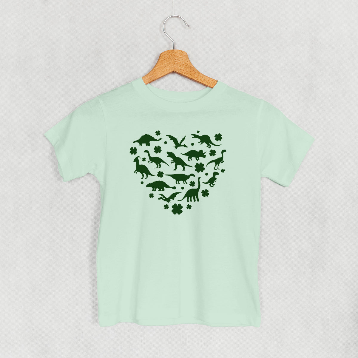 Clovers + Dinosaurs Heart (Kids) Ivy + Cloth