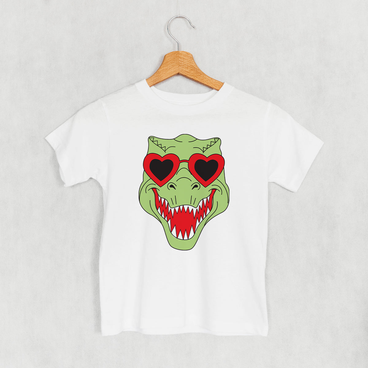 Dino Heart Glasses (Green) (Kids) Ivy + Cloth