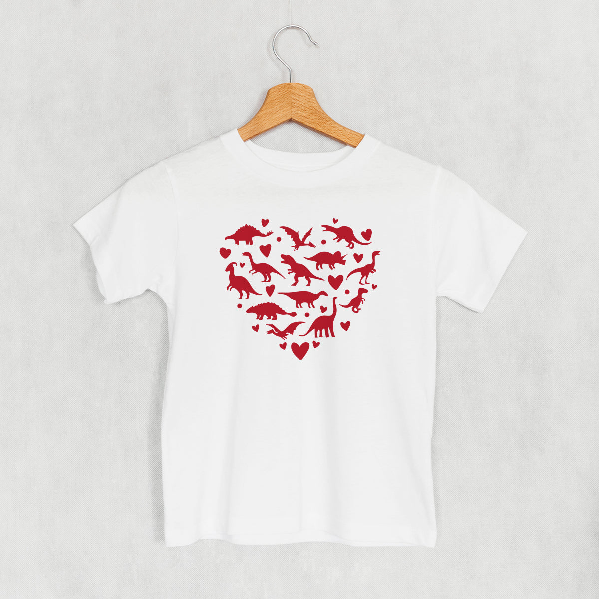 Dinosaur Red Heart (Kids) Ivy + Cloth