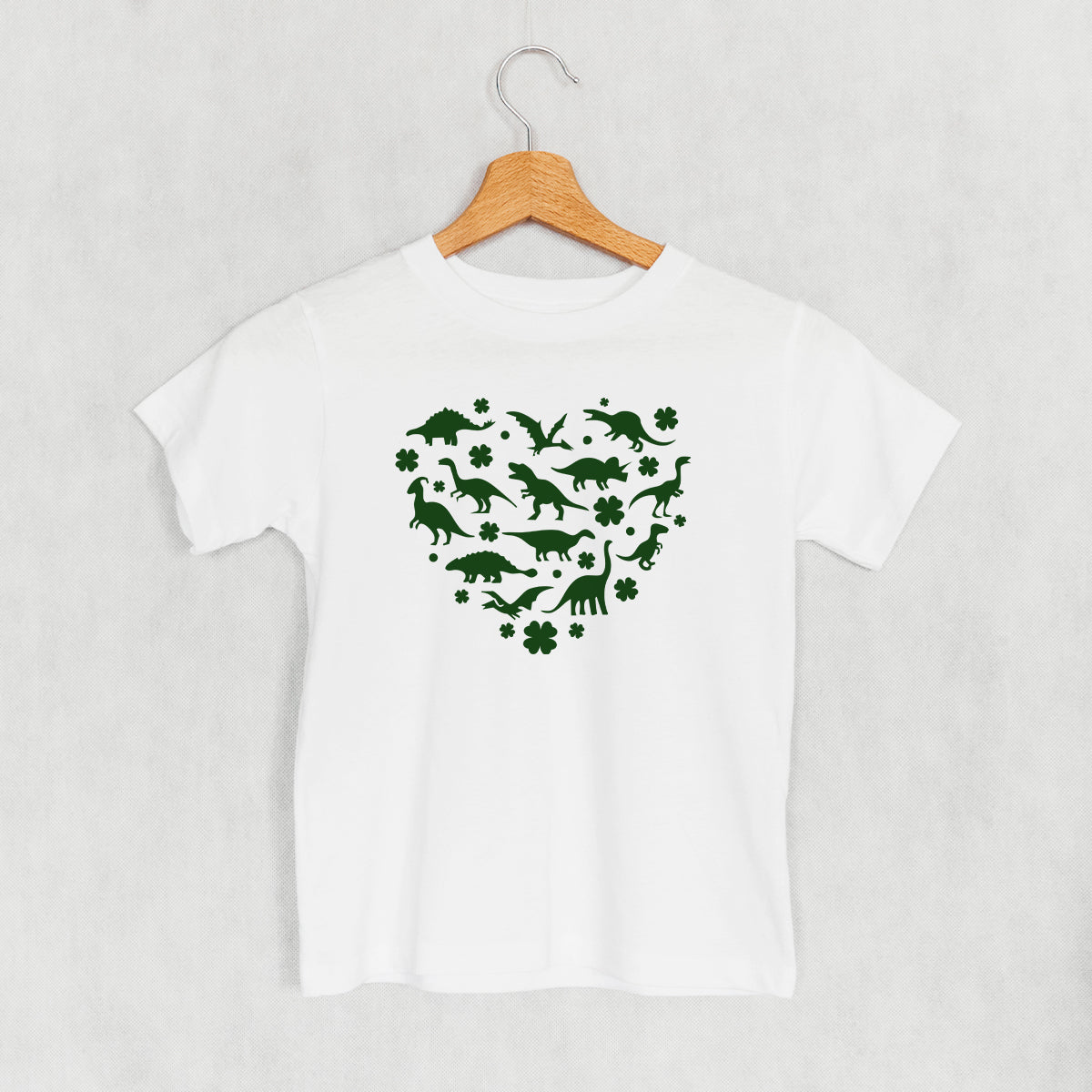Clovers + Dinosaurs Heart (Kids) Ivy + Cloth