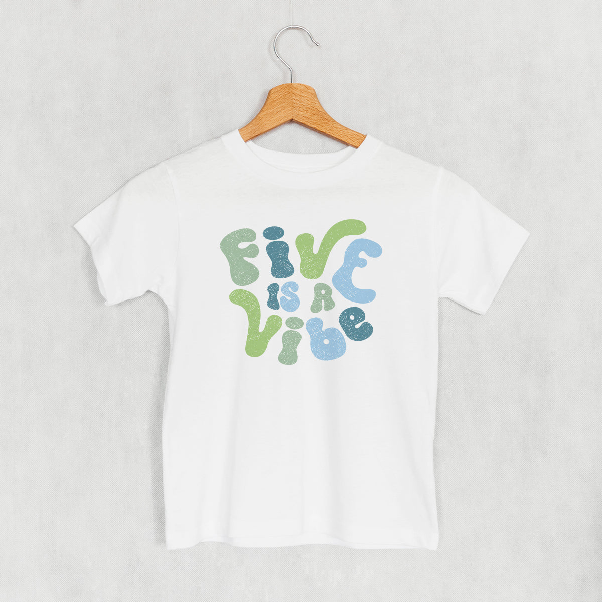 Five Is A Vibe (Blue + Green) (Kids) Ivy + Cloth