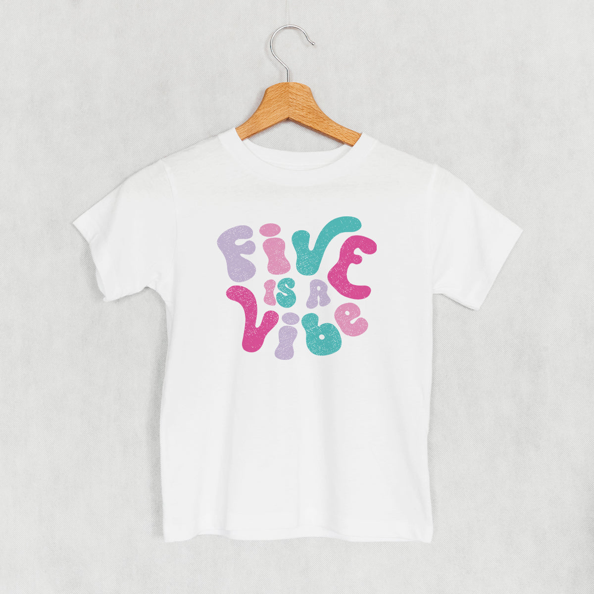 Five Is A Vibe (Pink + Purple) (Kids) Ivy + Cloth