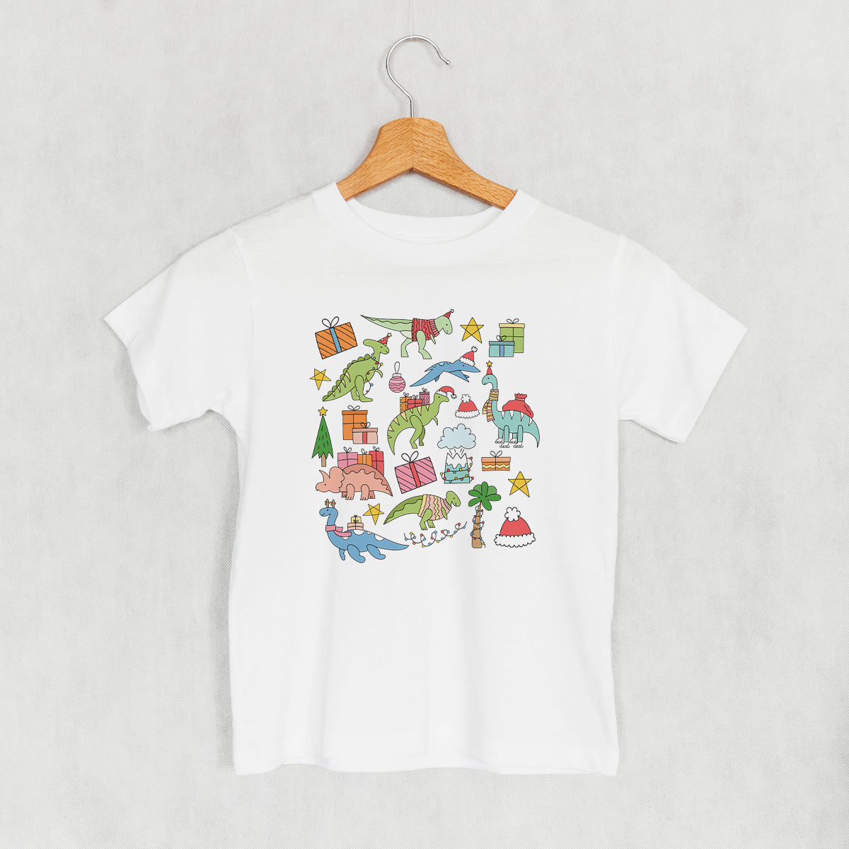 Christmas Dinosaur Collage (Kids) Ivy + Cloth
