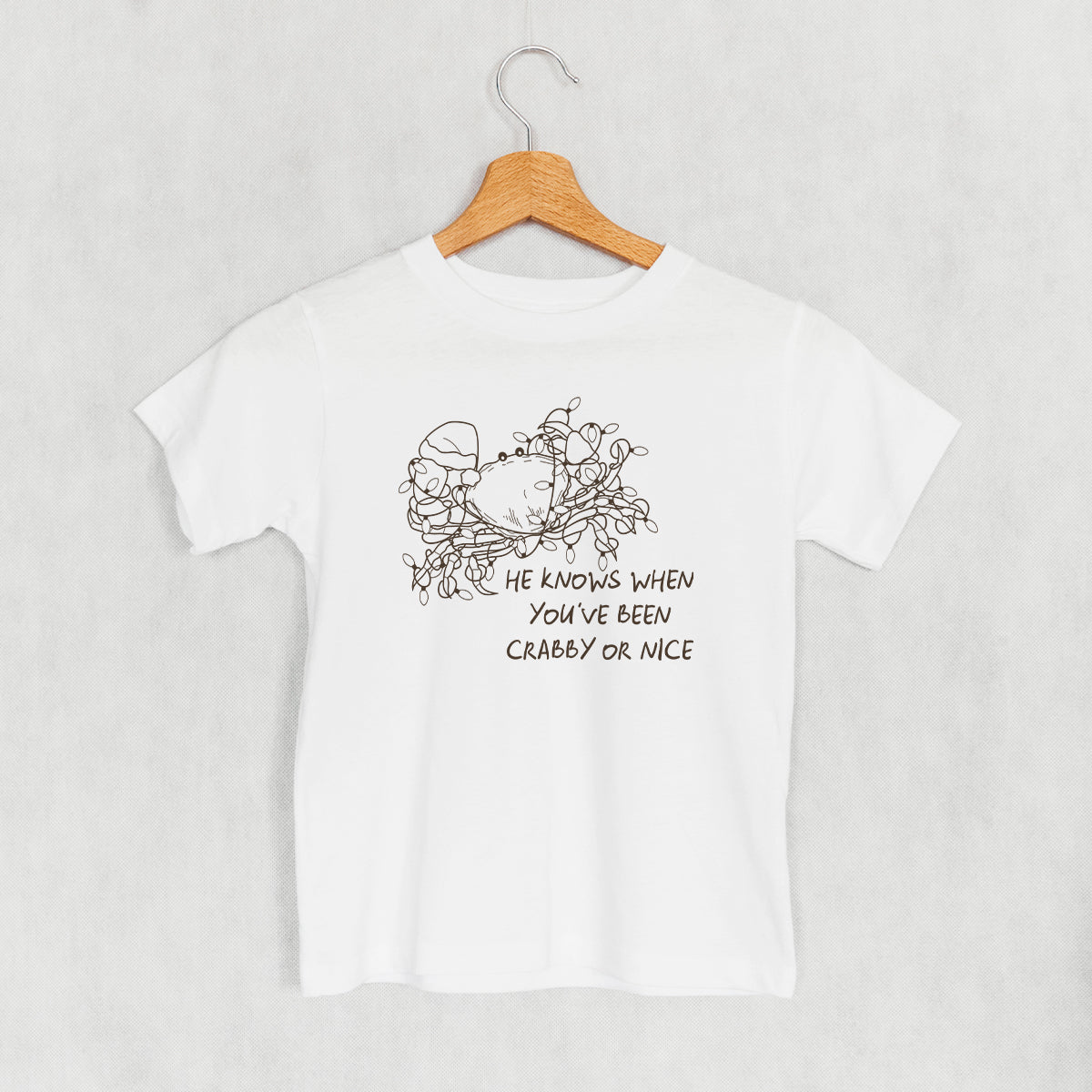 He Knows When You've Been Crabby Or Nice (Kids) Ivy + Cloth