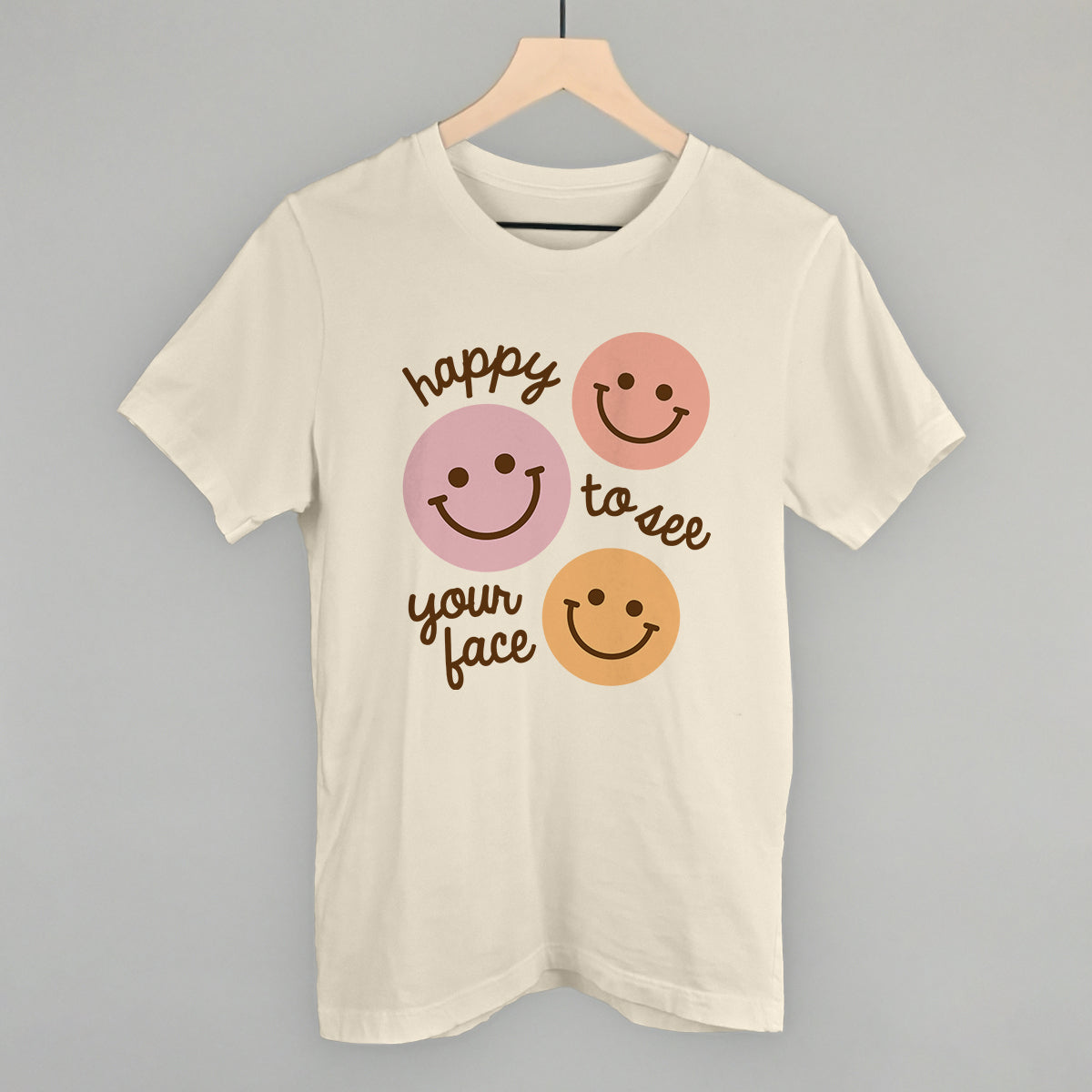 Happy To See Your Face (Smiley Faces + Script) Ivy + Cloth