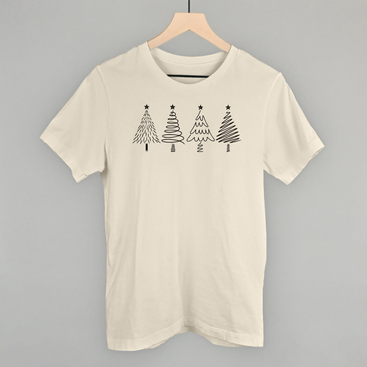 Christmas Tree Doodles (Black) Ivy + Cloth