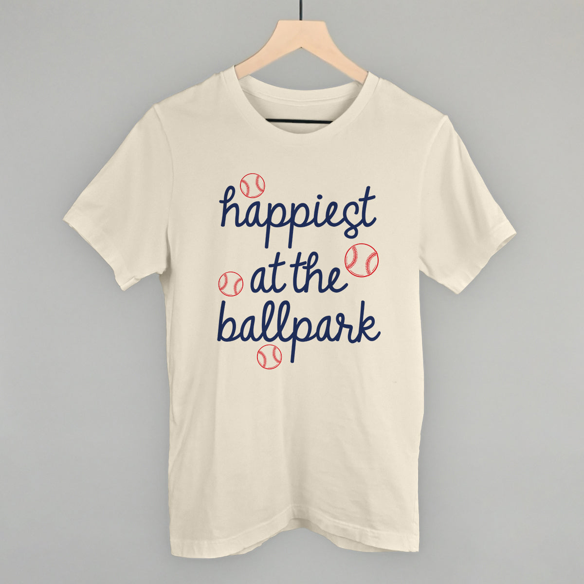 Happiest At The Ballpark Navy Script Ivy + Cloth