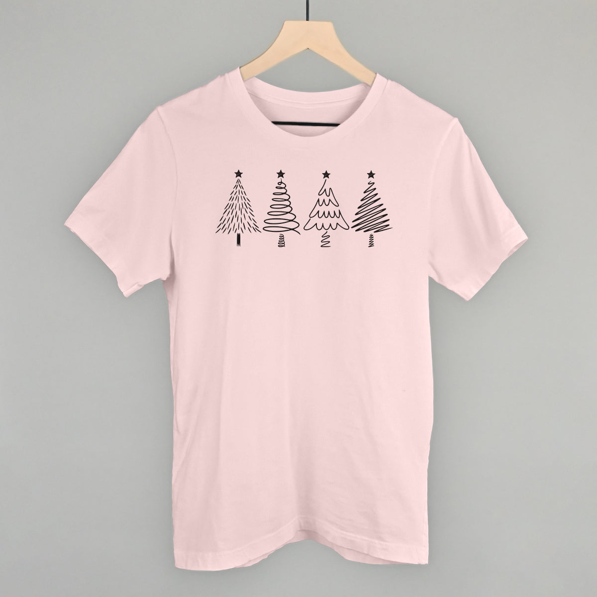 Christmas Tree Doodles (Black) Ivy + Cloth