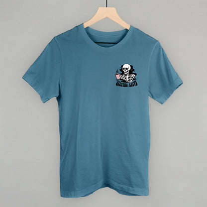 Staying Alive Coffee Skeleton (Left Chest) Ivy + Cloth