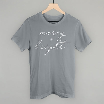 Merry And Bright White Script Ivy + Cloth