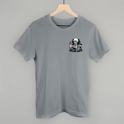 Staying Alive Coffee Skeleton (Left Chest) Ivy + Cloth