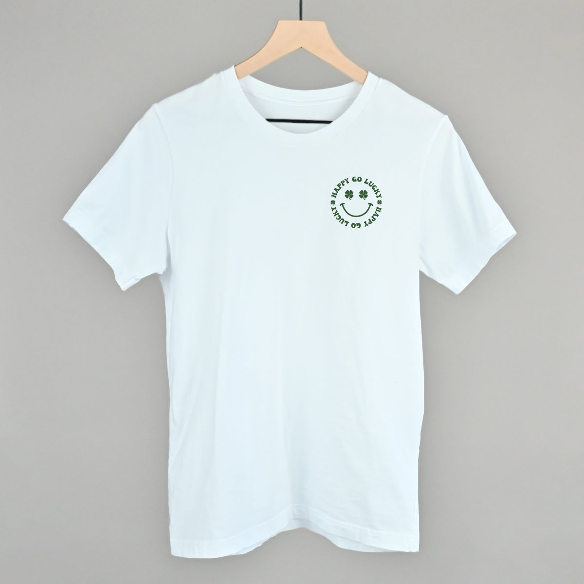 Happy Go Lucky Clover (Left Chest) Ivy + Cloth