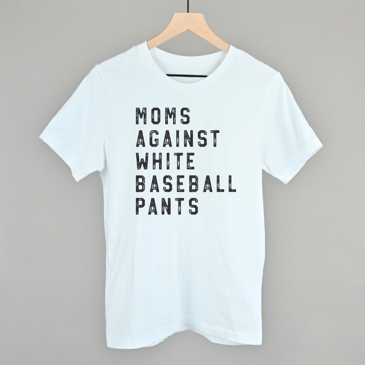 Moms Against White Baseball Pants Ivy + Cloth