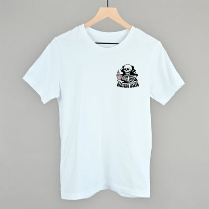 Staying Alive Coffee Skeleton (Left Chest) Ivy + Cloth