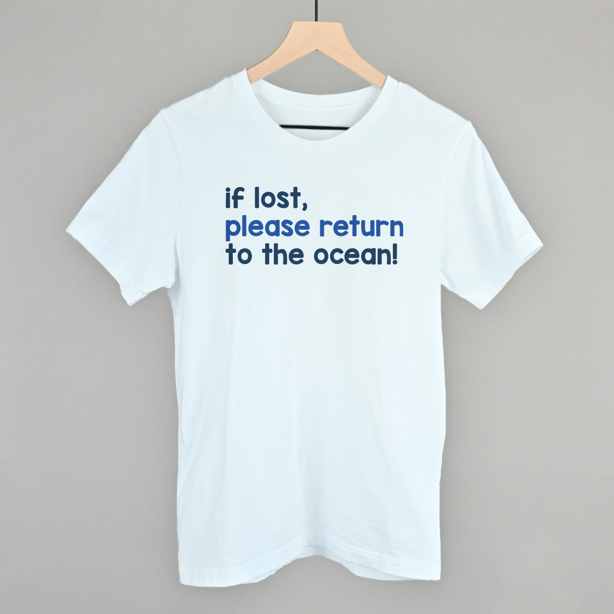 If Lost, Please Return To The Ocean (Text Only) Ivy + Cloth