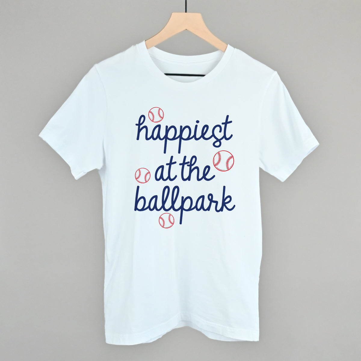 Happiest At The Ballpark Navy Script Ivy + Cloth
