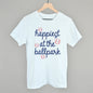 Happiest At The Ballpark Navy Script Ivy + Cloth