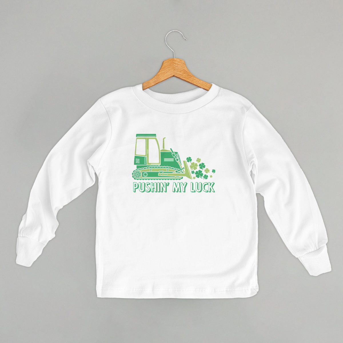 Pushin' My Luck Bulldozer (Kids) Ivy + Cloth