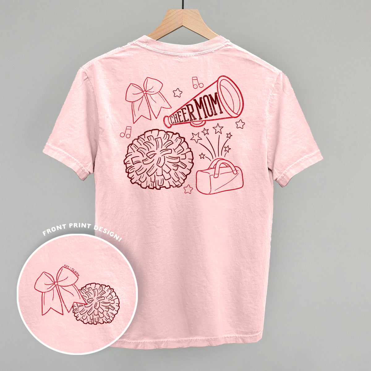 Cheer Mom Doodle (Back Print) Ivy + Cloth