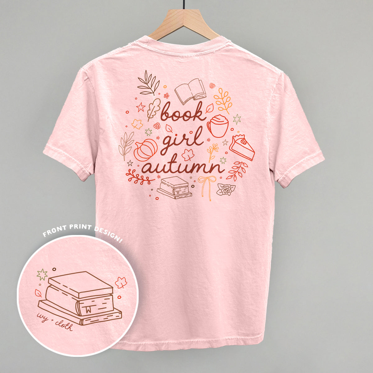 Book Girl Autumn (Back Print) Ivy + Cloth
