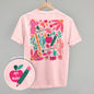Abstract Floral Teacher Doodle (Back Print) Ivy + Cloth