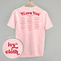 I Love You Book Quotes Back Print Ivy + Cloth