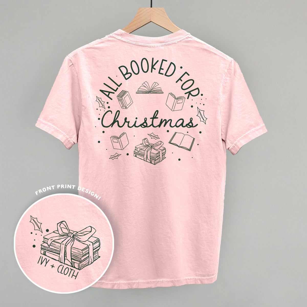 All Booked For Christmas Wreath (Back Print) Ivy + Cloth