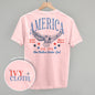America Red & Blue Eagle (Back Print) Ivy + Cloth