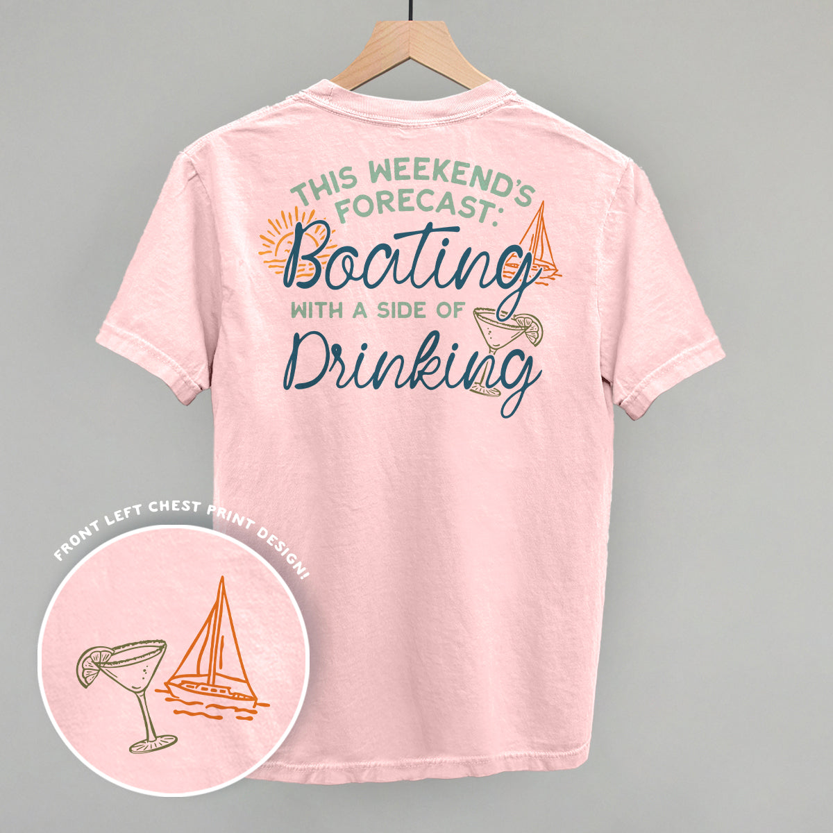 Weekend Forecast- Boating and Drinking (Back Print) Ivy + Cloth