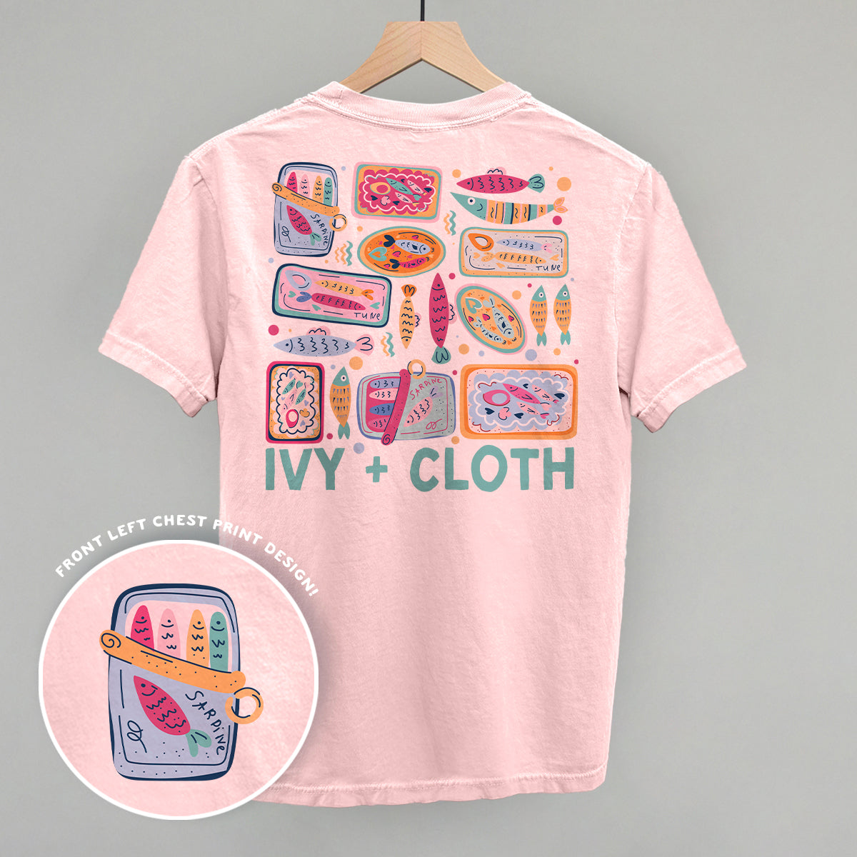 Colorful Sardine Doodles (Back Print) Ivy + Cloth
