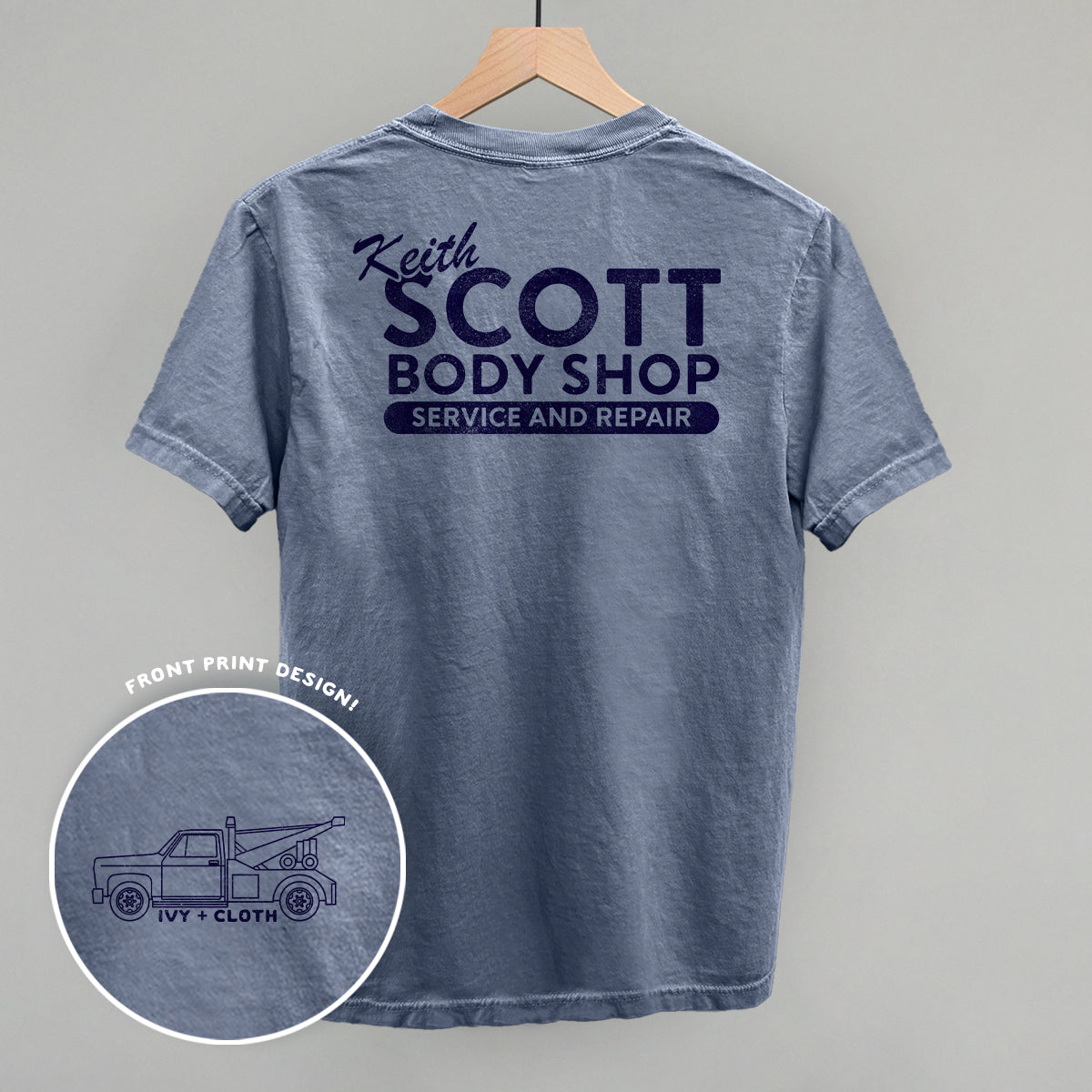 Keith Scott Body Shop (Back Print) Ivy + Cloth