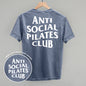 Anti Social Pilates Club (White) (Back Print) Ivy + Cloth