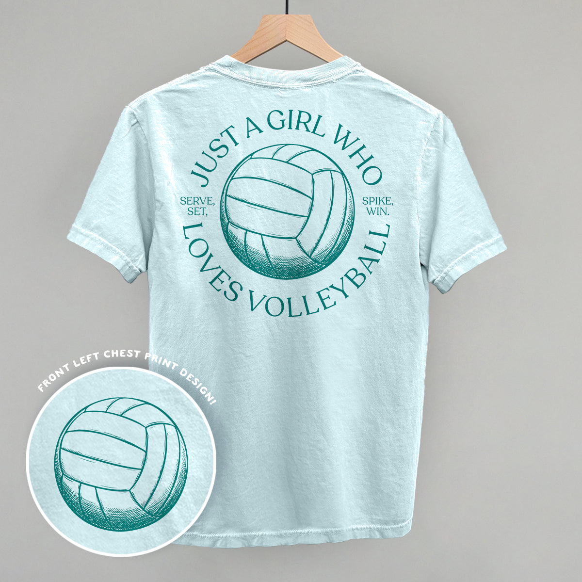 Just A Girl Who Loves Volleyball (Back Print) Ivy + Cloth