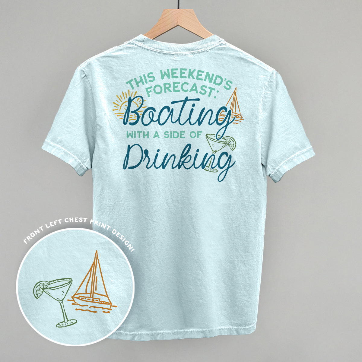 Weekend Forecast- Boating and Drinking (Back Print) Ivy + Cloth