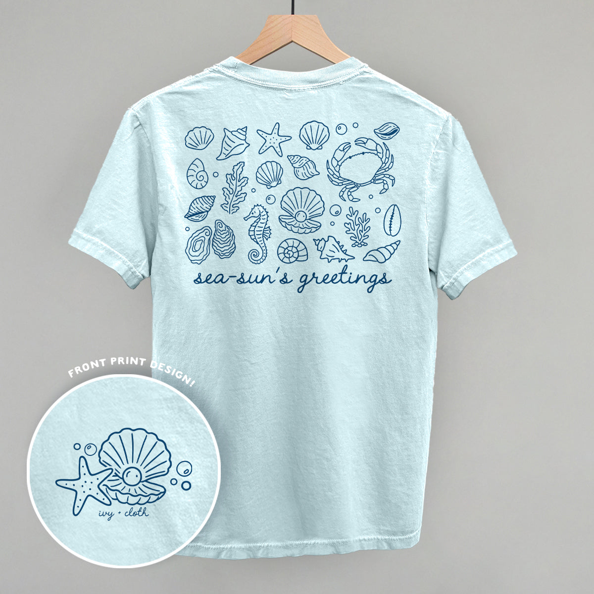 Sea-Sun's Greetings (Back Print) Ivy + Cloth