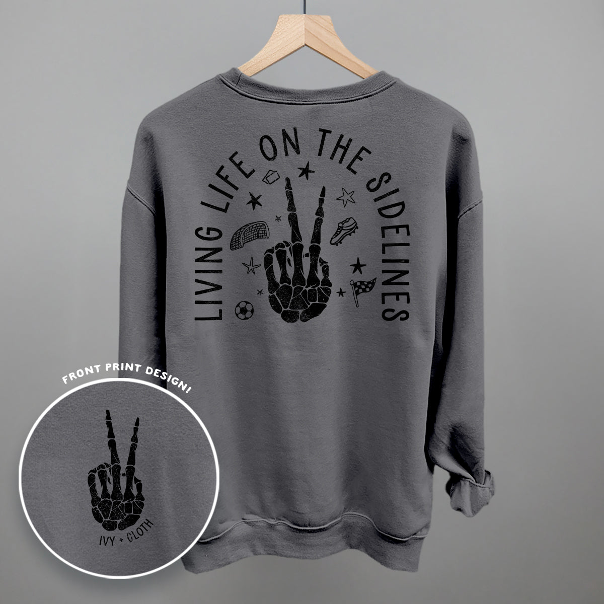 Living Life On The Sidelines Soccer (Back Print) Ivy + Cloth