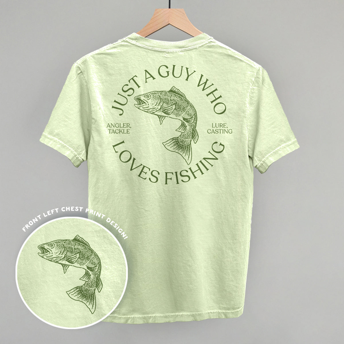 Just A Guy Who Loves Fishing (Back Print) Ivy + Cloth