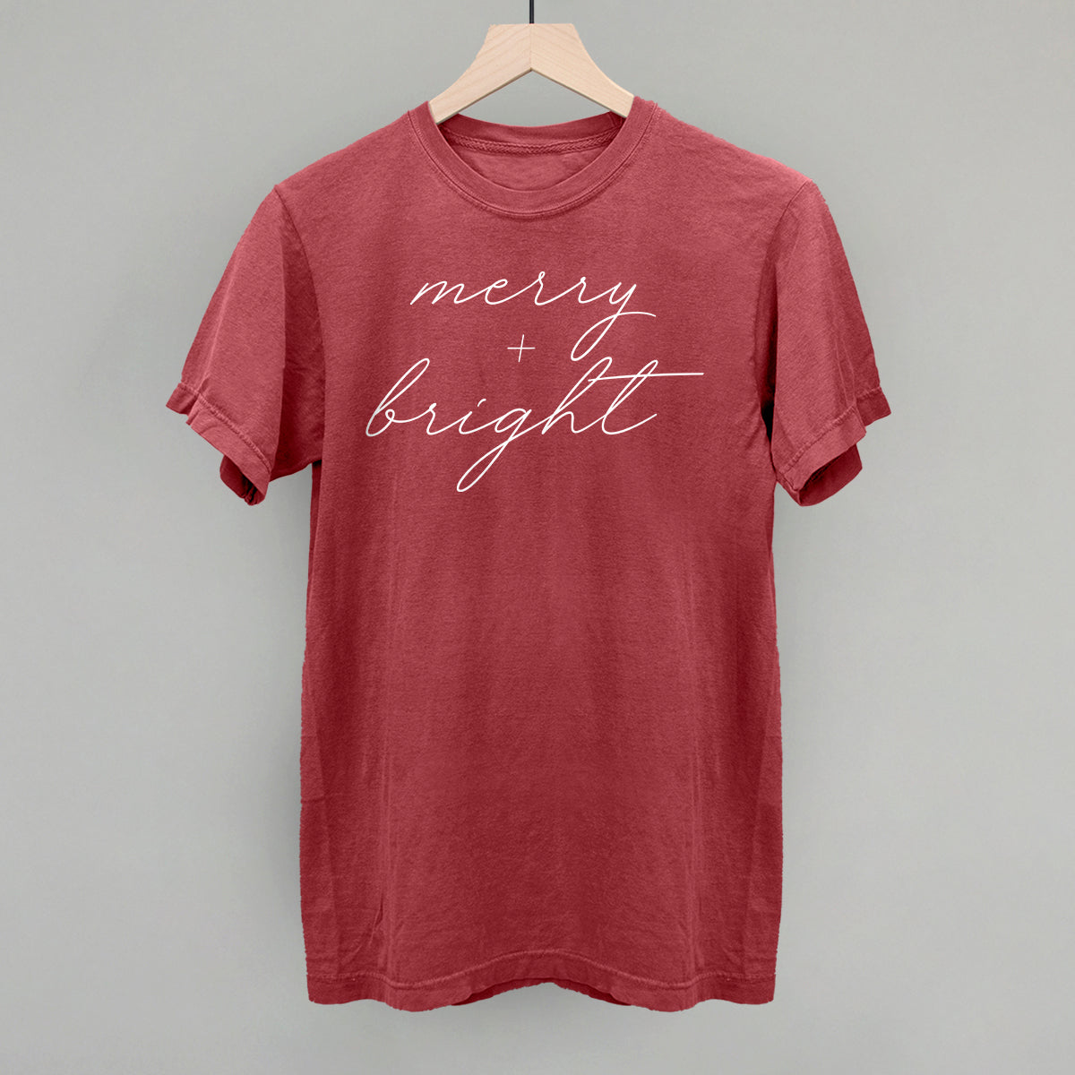 Merry And Bright White Script Ivy + Cloth