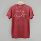 Merry And Bright White Script Ivy + Cloth