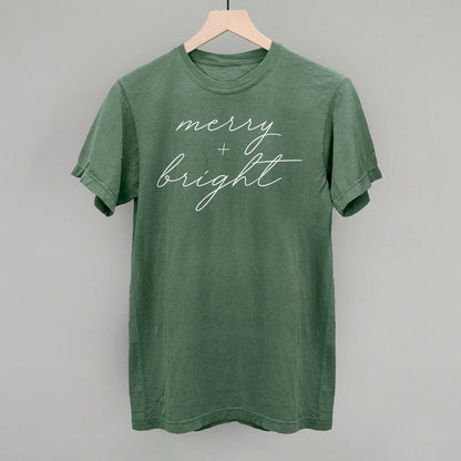 Merry And Bright White Script Ivy + Cloth