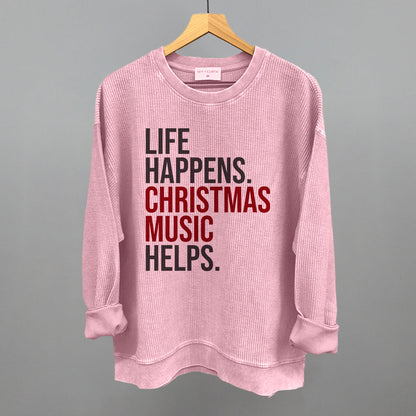 Life Happens Christmas Music Helps Ivy + Cloth
