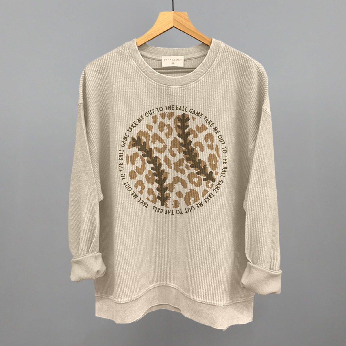 Take Me Out To The Ball Game (Leopard Baseball) Ivy + Cloth