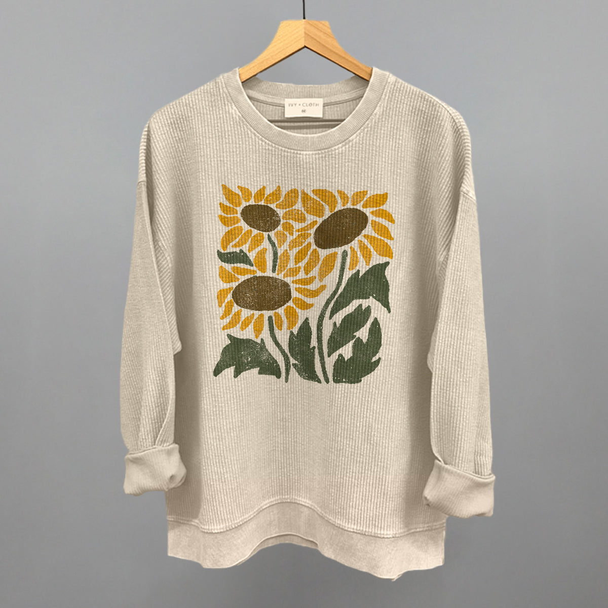 Abstract Sunflowers Ivy + Cloth
