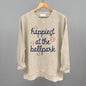 Happiest At The Ballpark Navy Script Ivy + Cloth