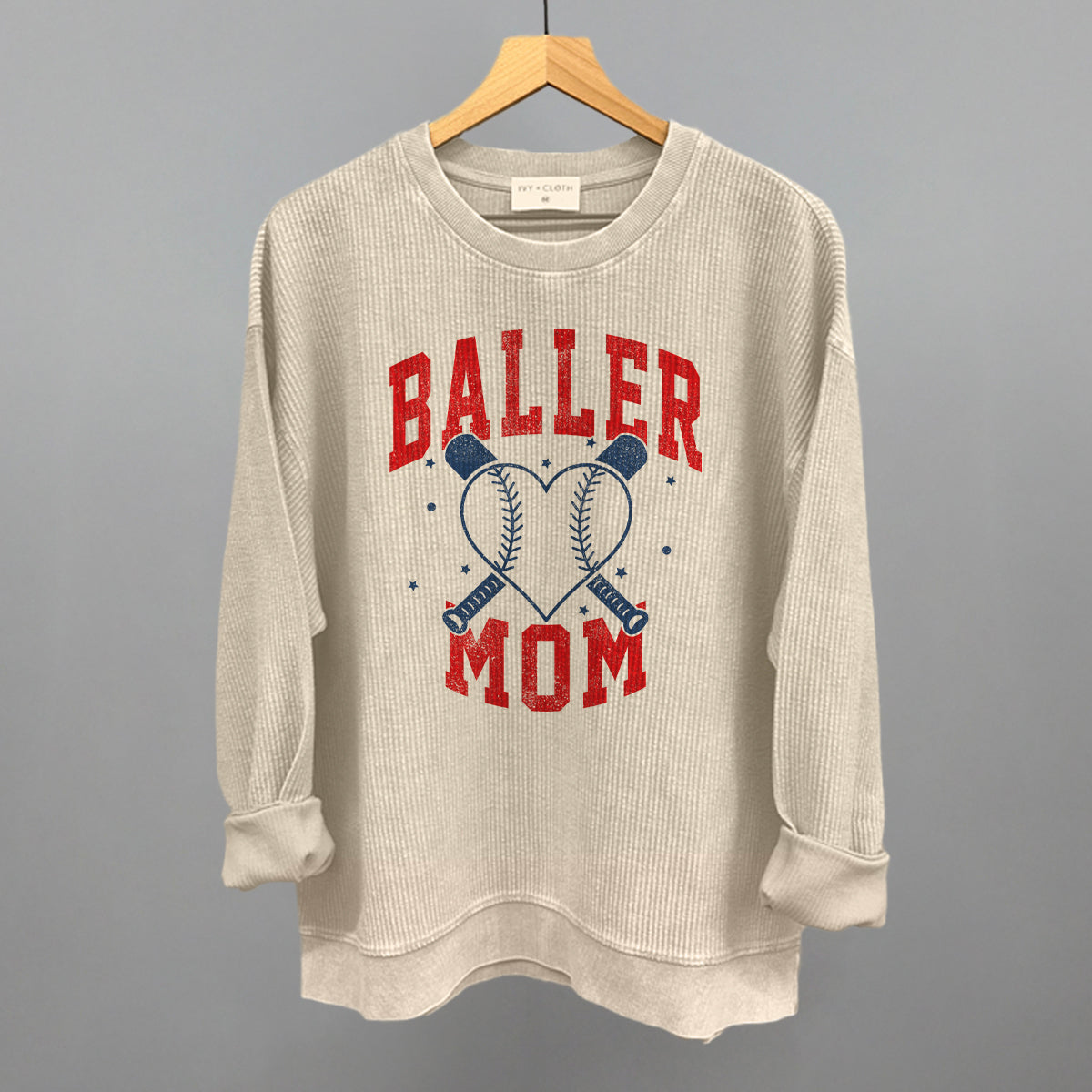Baller Mom Baseball Ivy + Cloth